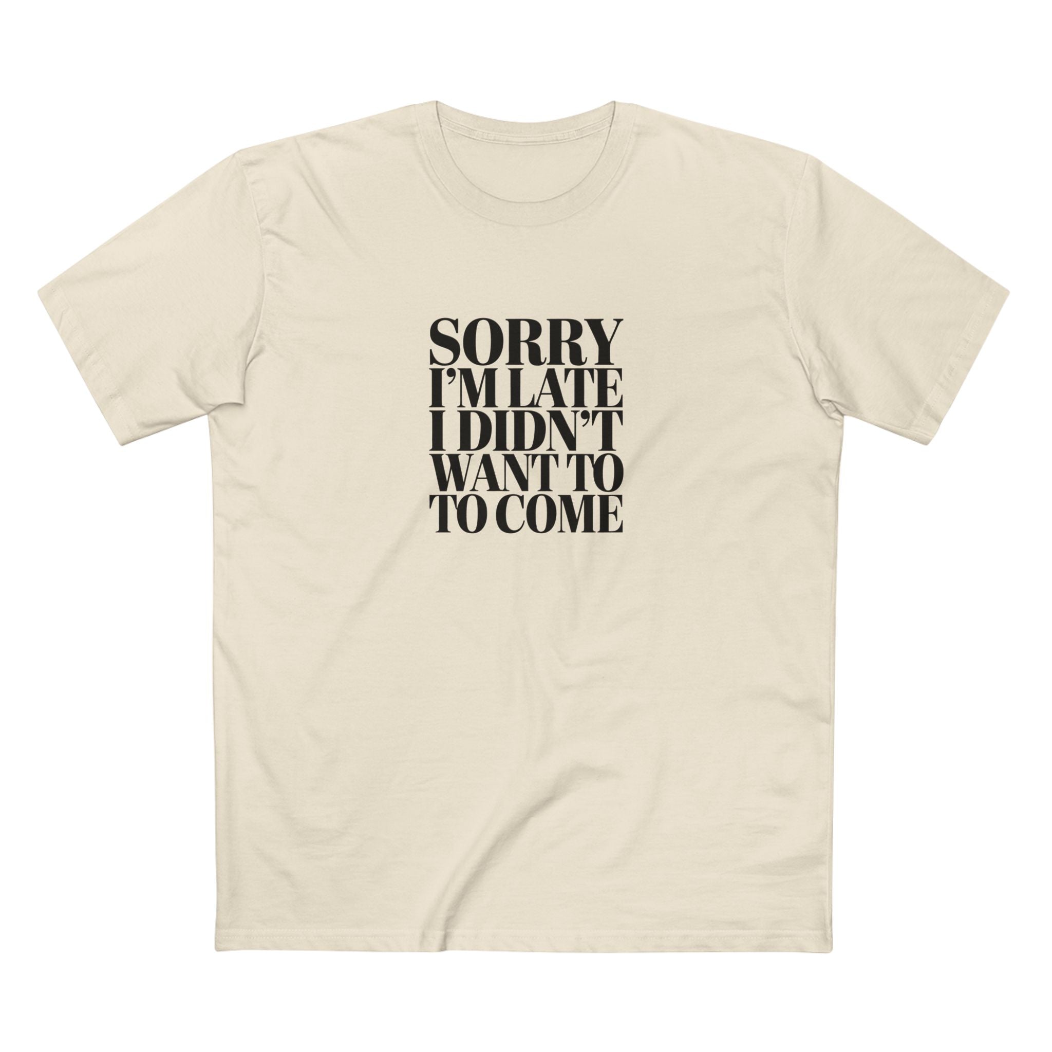 Sorry I’m Late - I Didn’t Want to Come